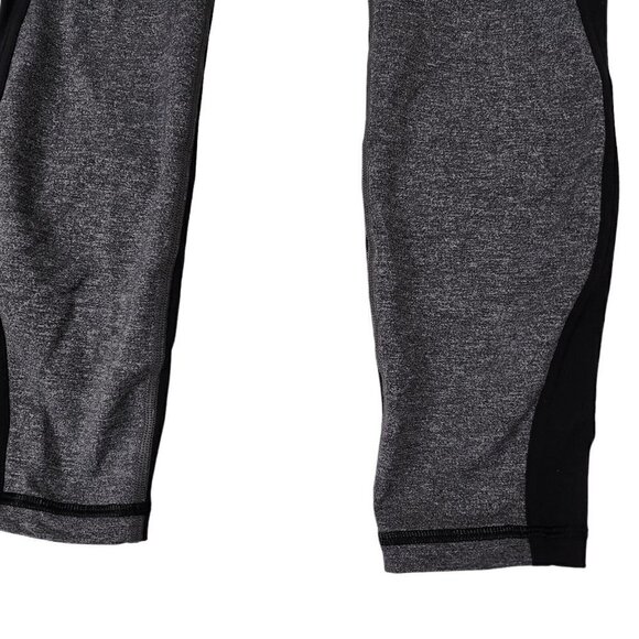 Lululemon Womens On Your Mark Crop Leggings 4 Heathered Gray Black Athleisure - Picture 3 of 14